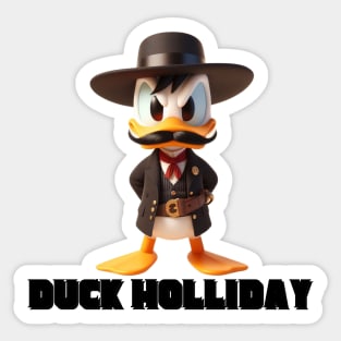 Duck Holliday Sticker